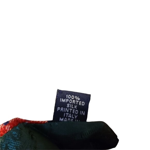 Tommy Hilfiger Silk Power Tie Red Geometric Print Mens Necktie Business Career - Picture 3 of 5